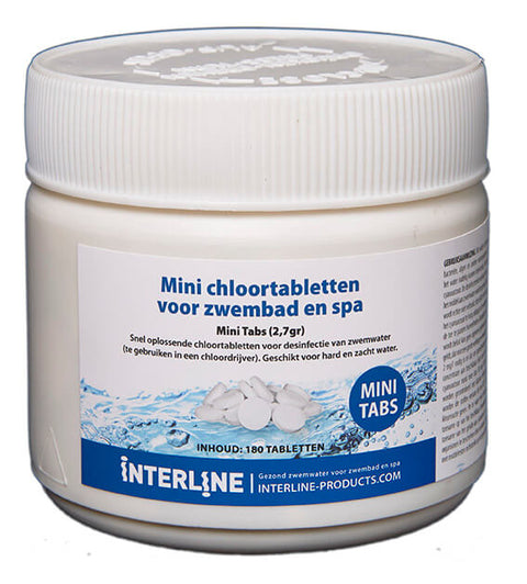 Interline Chloortabletten - Long 90 Mini Tabs 2,7 Gram/180 Stuks